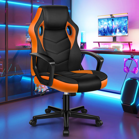 ELFORDSON Gaming Chair Racing Office Ergonomic Padded Swivel Executive Computer