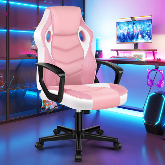 ELFORDSON Gaming Chair Racing Office Ergonomic Padded Swivel Executive Computer