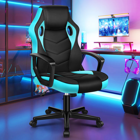 ELFORDSON Gaming Chair Racing Office Ergonomic Padded Swivel Executive Computer