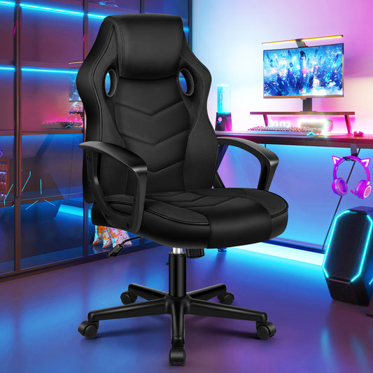 ELFORDSON Gaming Chair Racing Office Ergonomic Padded Swivel Executive Computer