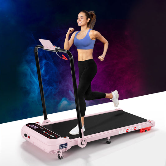 BLACK LORD Treadmill Electric Walking Pad Incline Shock Absorbers Foldable Pink