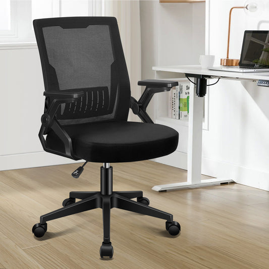 ELFORDSON Mesh Office Chair Gaming Racing Work All Black