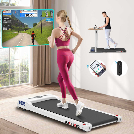 BLACK LORD Treadmill Electric Walking Pad Home Office Gym Fitness Remote Control