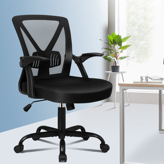 ELFORDSON Mesh Office Chair Executive Fabric Seat Gaming Racing Tilt Computer