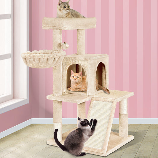 Cat Tree Scratching Post Scratcher Tower Condo House Furniture Wood 100