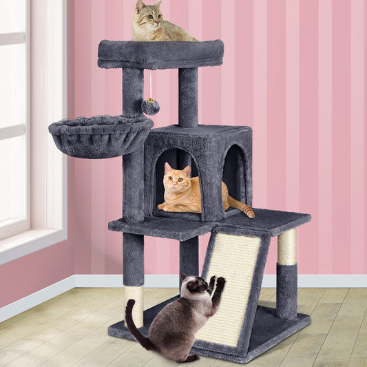 Cat Tree Scratching Post Scratcher Tower Condo House Furniture Wood 100