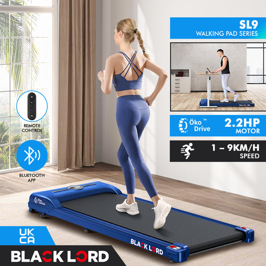 BLACK LORD Treadmill Electric Walking Pad Home Office Gym Fitness Remote Control