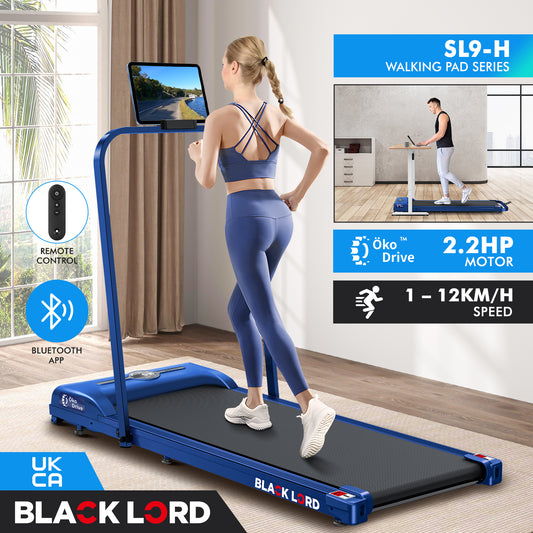 BLACK LORD Treadmill Electric Walking Pad Home Office Gym Fitness Foldable