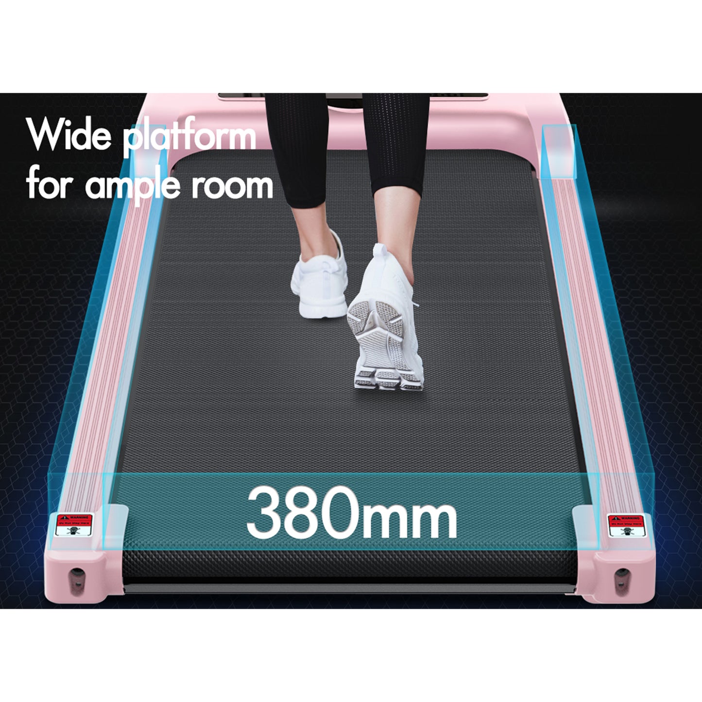 BLACK LORD Treadmill Electric Walking Pad Home Office Gym Fitness Foldable