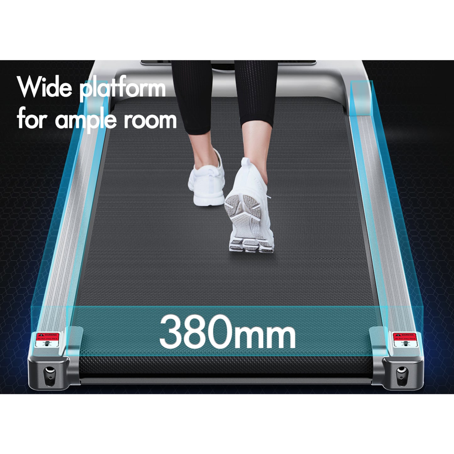 BLACK LORD Treadmill Electric Walking Pad Home Office Gym Fitness Foldable