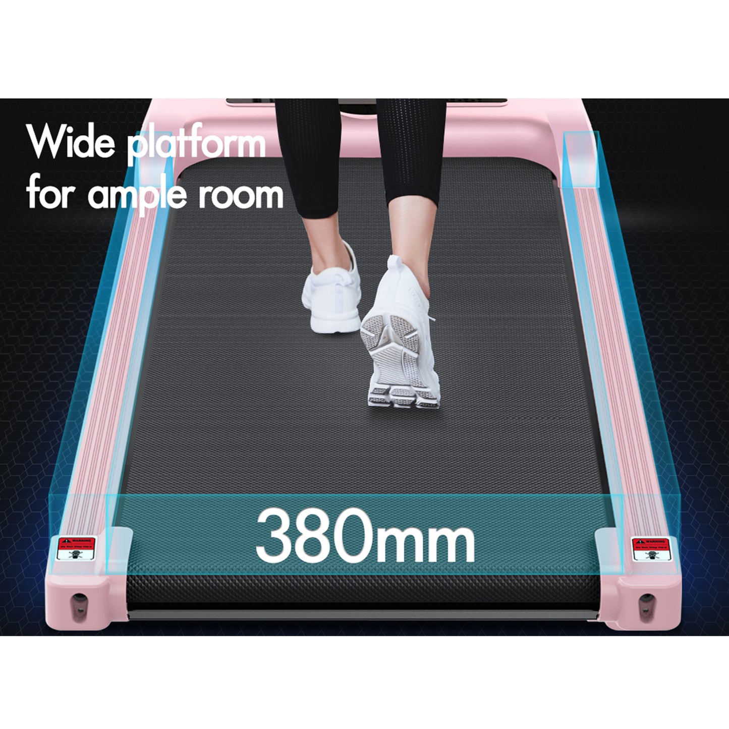 BLACK LORD Treadmill Electric Walking Pad Home Office Gym Fitness Remote Control