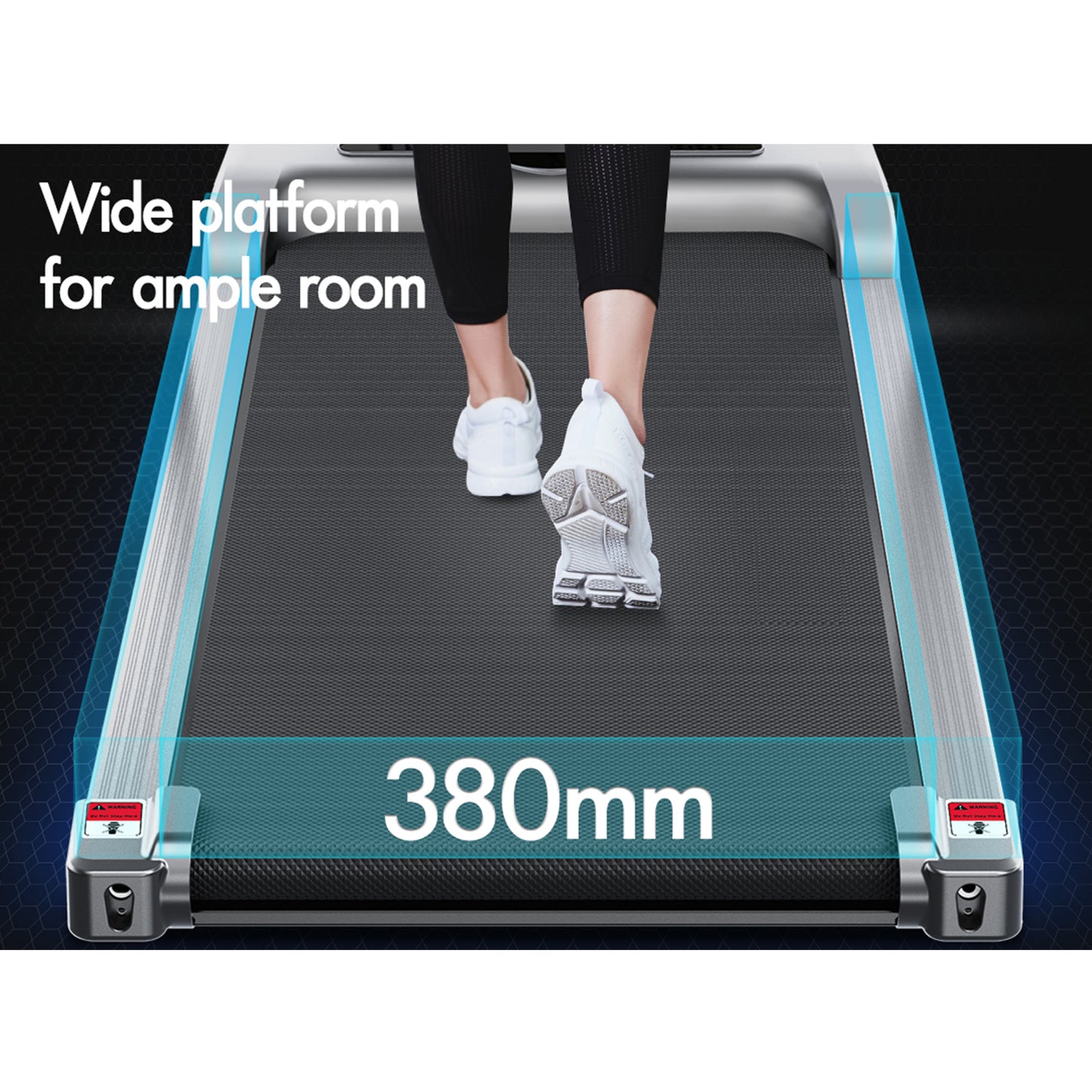 BLACK LORD Treadmill Electric Walking Pad Home Office Gym Fitness Remote Control