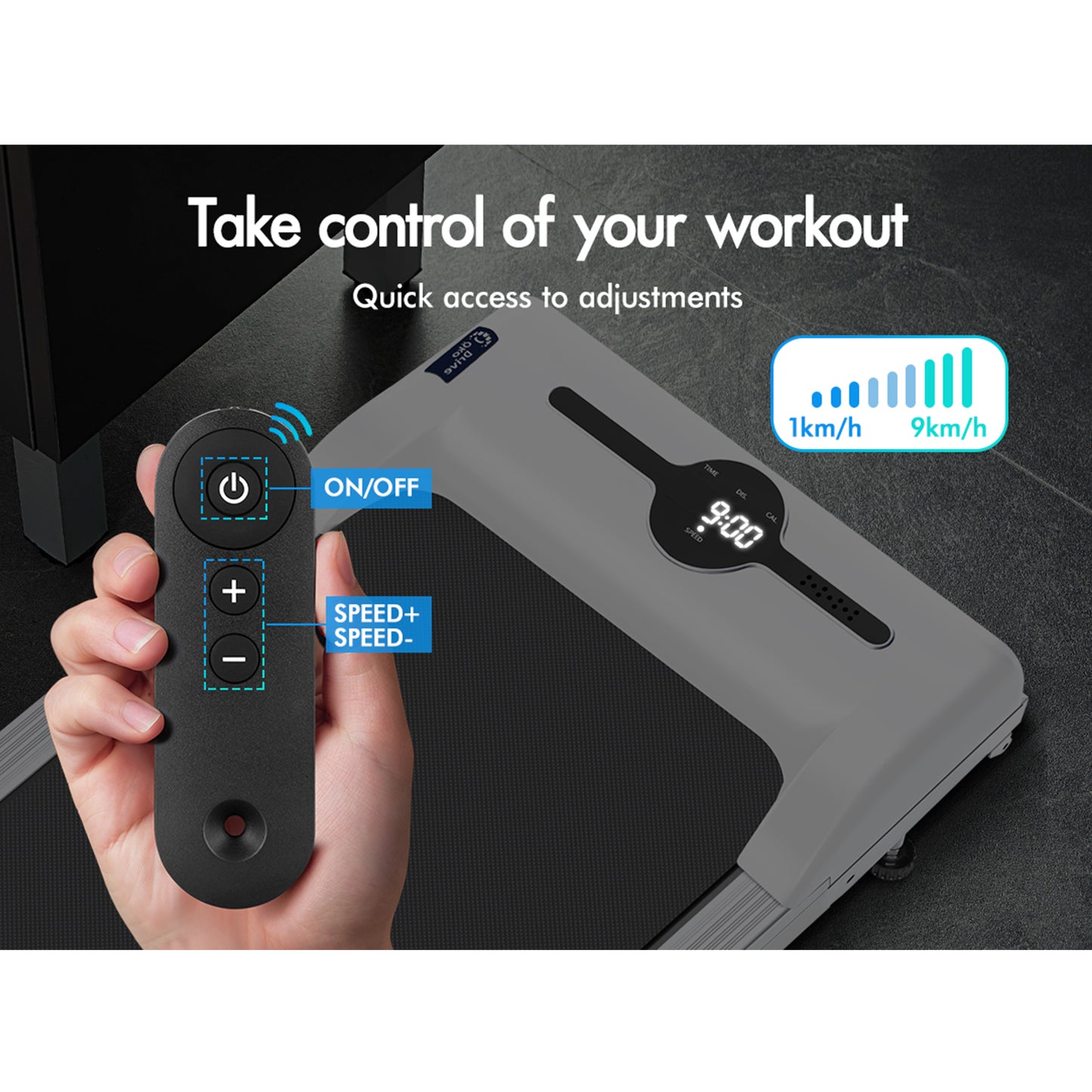 BLACK LORD Treadmill Electric Walking Pad Home Office Gym Fitness Remote Control