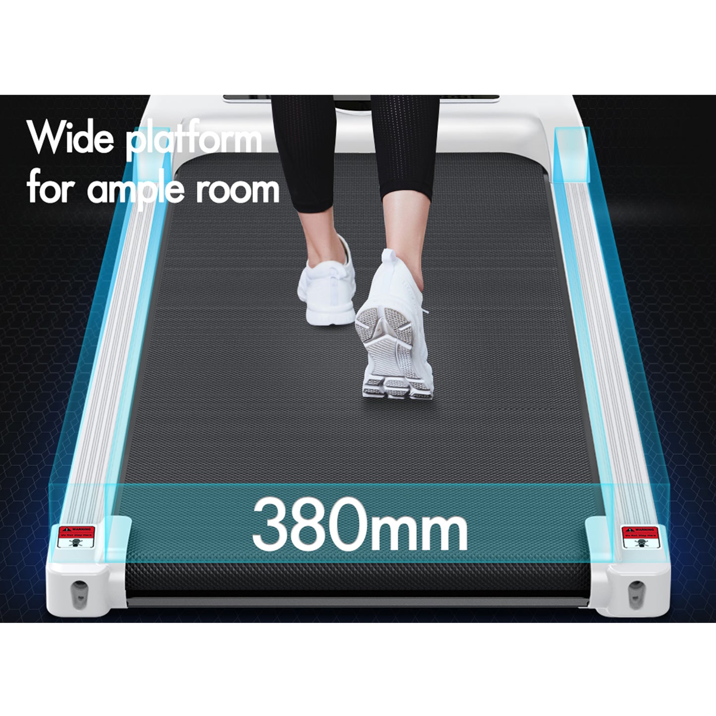 BLACK LORD Treadmill Electric Walking Pad Home Office Gym Fitness Remote Control