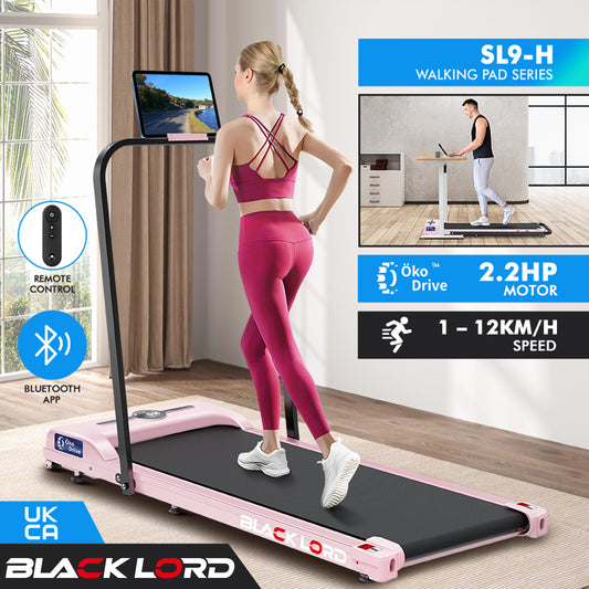 BLACK LORD Treadmill Electric Walking Pad Home Office Gym Fitness Foldable