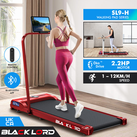 BLACK LORD Treadmill Electric Walking Pad Home Office Gym Fitness Foldable