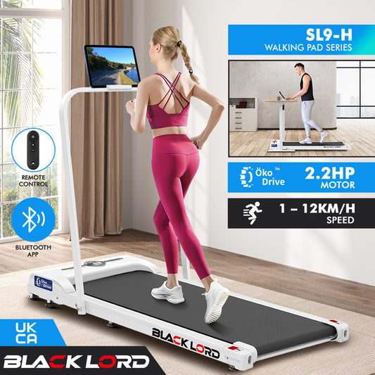 BLACK LORD Treadmill Electric Walking Pad Home Office Gym Fitness Foldable