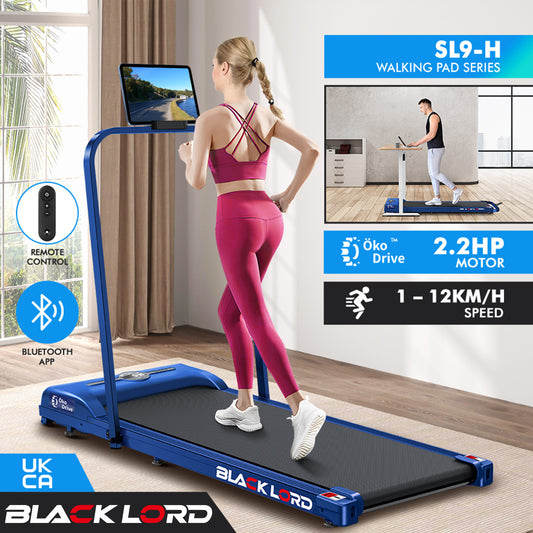 BLACK LORD Treadmill Electric Walking Pad Home Office Gym Fitness Foldable