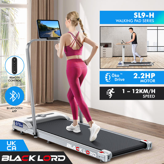 BLACK LORD Treadmill Electric Walking Pad Home Office Gym Fitness Foldable