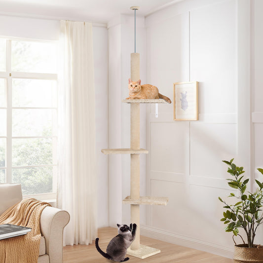 Cat Tree Scratching Post Scratcher Tower Condo House Furniture 230-286cm