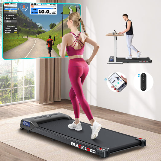 BLACK LORD Treadmill Electric Walking Pad Home Office Gym Fitness Remote Control