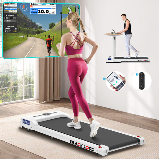 BLACK LORD Treadmill Electric Walking Pad Home Office Gym Fitness Remote Control
