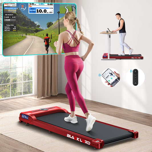 BLACK LORD Treadmill Electric Walking Pad Home Office Gym Fitness Remote Control