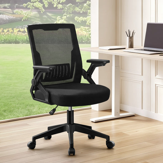 ELFORDSON Mesh Office Chair Gaming Racing Work All Black